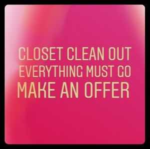 Closet clean out time!